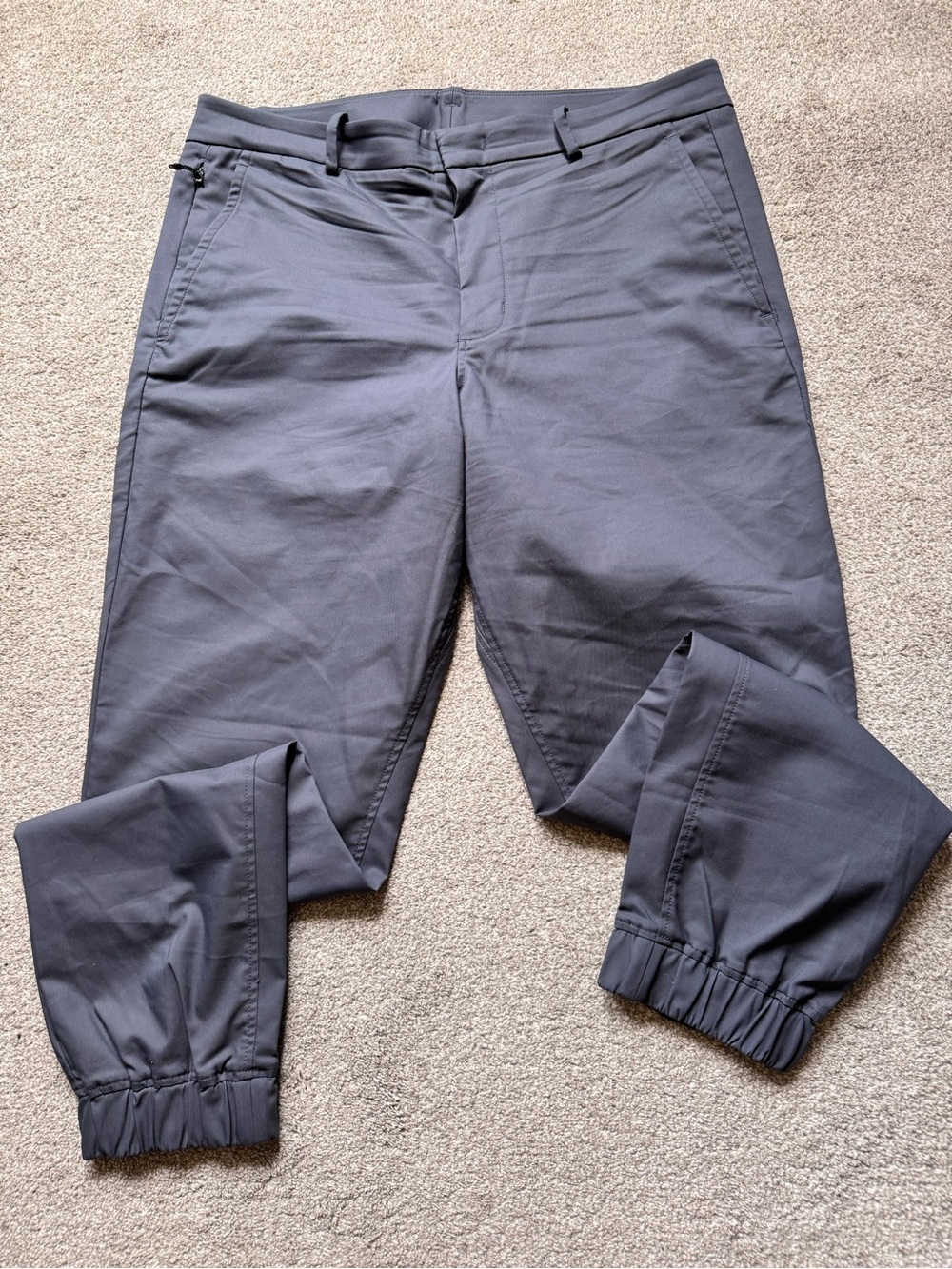 Mens Kit and Ace Navigator Stretch Joggers Size 34 Grey Regular Length